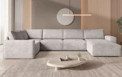 Modulare Sofalandschaft U Yuma aus Cord