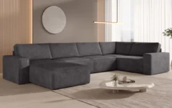 Modulare Sofalandschaft U Yuma aus Cord