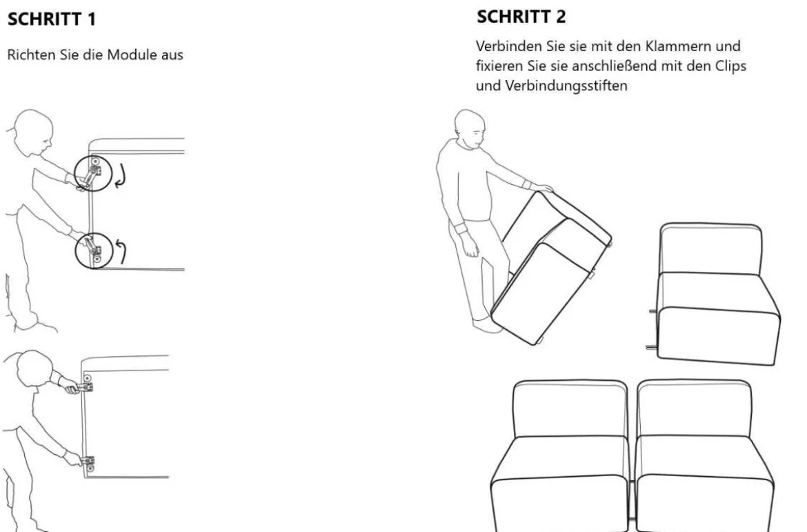 Modulares Sofa Domo zum selber konfigurieren