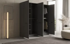 Moduro Elen – Zweimoduliger Kleiderschrank mit strukturierter Front