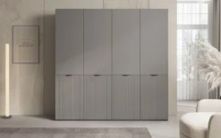 Moduro Elen – Zweimoduliger Kleiderschrank mit strukturierter Front