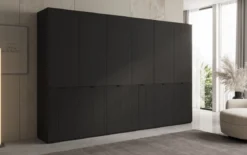 Moduro Faro – Dreimoduliger Design-Kleiderschrank mit strukturierter MDF-Front