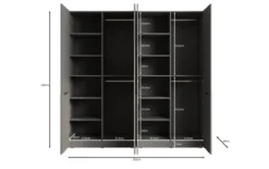 Moduro Naro Duo – Zweimoduliger Design-Kleiderschrank in Eiche Wotan