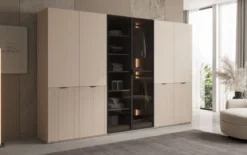 Moduro Sano – Modularer Kleiderschrank mit Glas- und Strukturfront