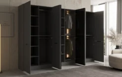 Moduro Sano – Modularer Kleiderschrank mit Glas- und Strukturfront