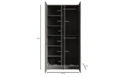 Moduro Varo – Design-Kleiderschrank mit gefräster MDF-Front