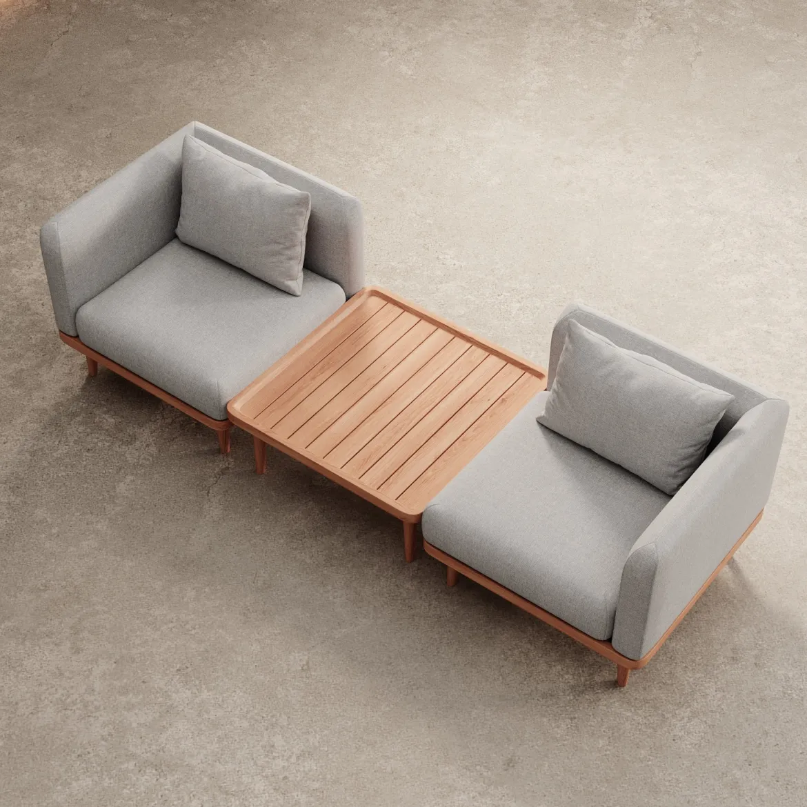 Nouri – 2 Loungemodule & Tisch | Aevora™ Kollektion