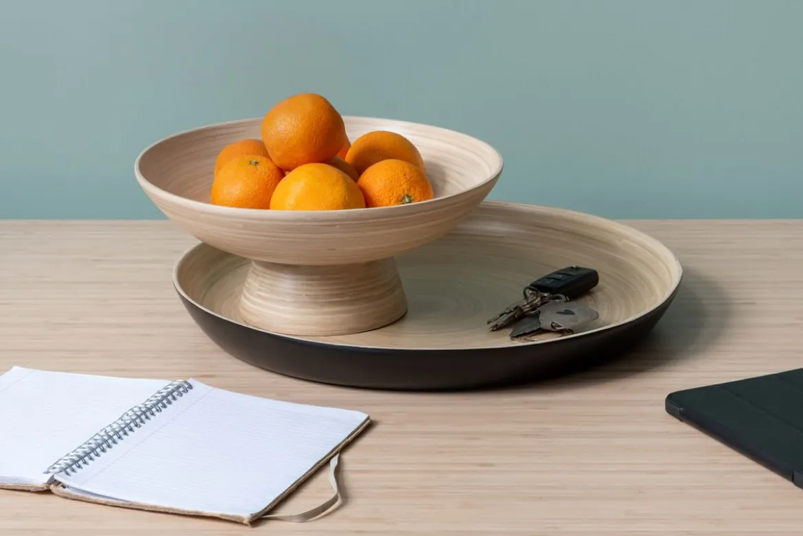 Obstschale Miko – Natürliches Bambusdesign für Küche & Tisch