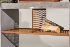 Outdoor Küche Sella - aus Aluminium in Hellgrau inklusive Grill