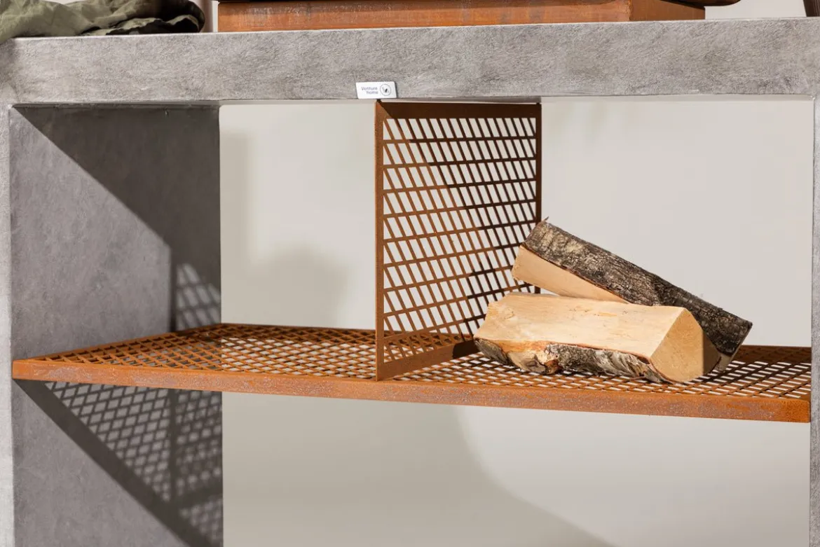 Outdoor Küche Sella - aus Aluminium in Hellgrau inklusive Grill