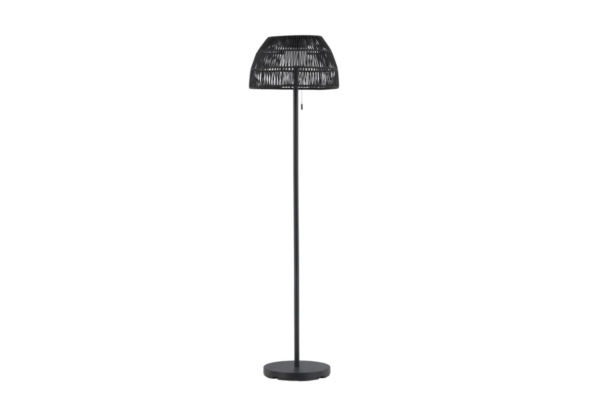 Outdoor-Stehlampe „Elan“ – wetterfeste Stehleuchte aus Bambus & Metall