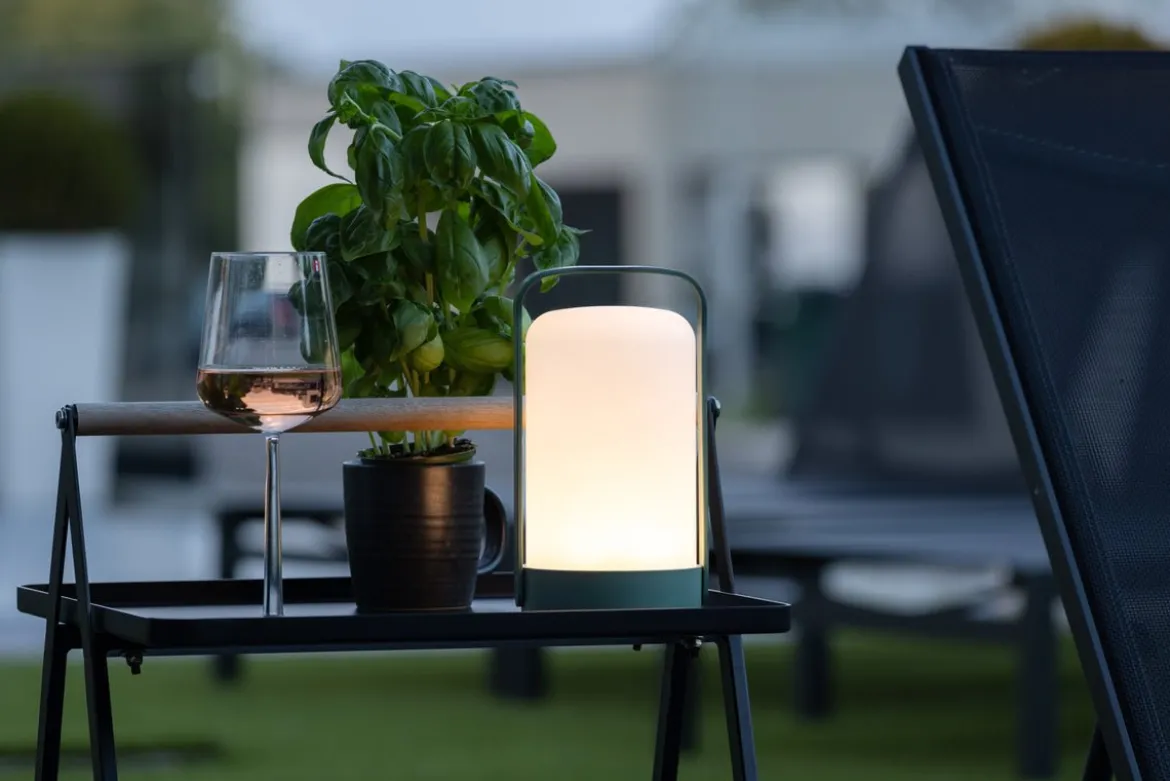 Outdoor-Tischlampe „Inka“ – LED-Lampe aus Kunststoff für Garten, Terrasse & Balkon