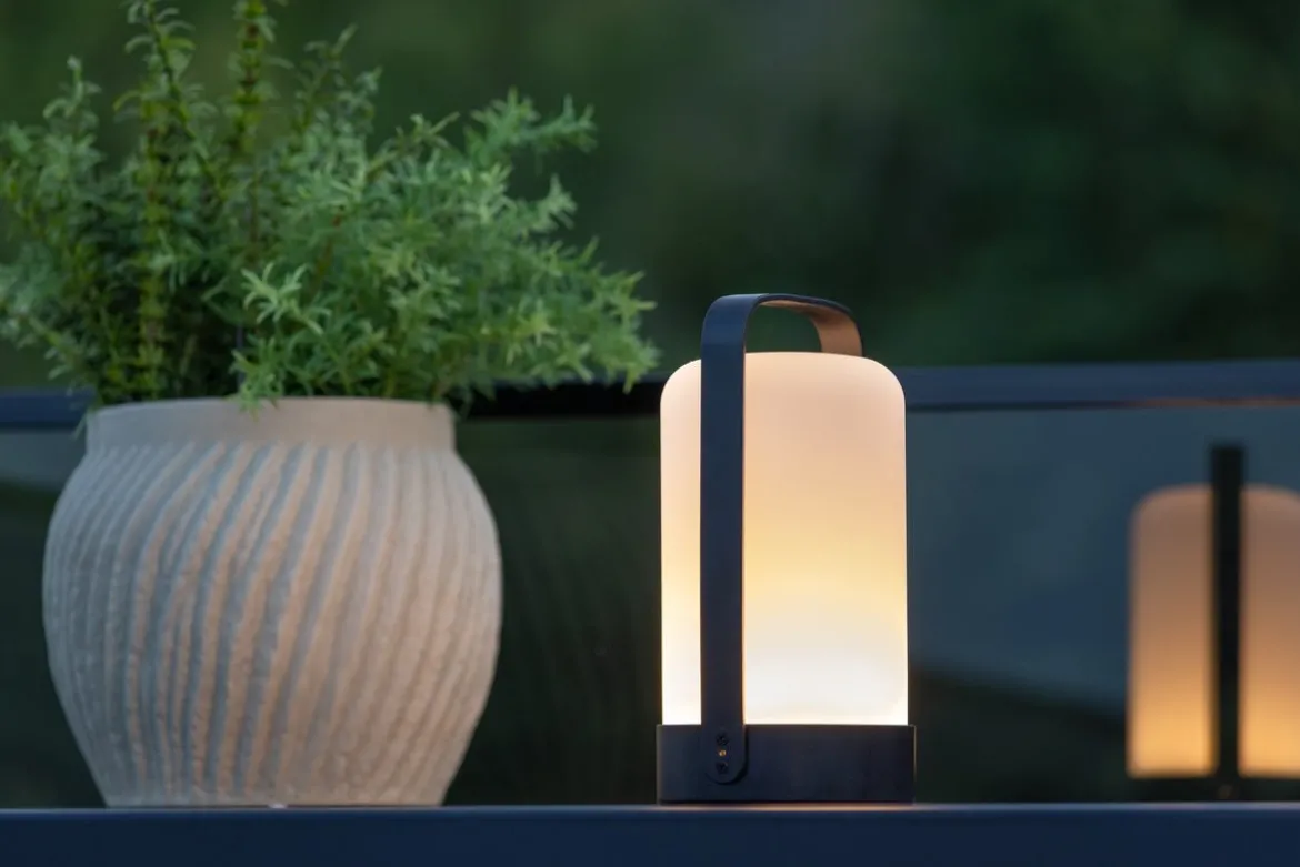 Outdoor-Tischlampe „Inka“ – LED-Lampe aus Kunststoff für Garten, Terrasse & Balkon