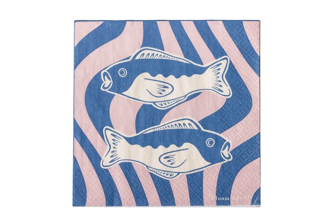 Papierservietten Mare - 33 x 33 cm, 20 Stück - maritimes Design