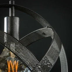 Pendelleuchte Astryx – Drehbares Ringdesign in Schwarz (3-flammig)