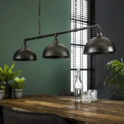 Pendelleuchte „Aurina“ – Industrial Design mit Kettenaufhängung und 3 Leuchten
