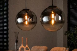 Pendelleuchte „Ceralis“ – Rauchglas mit Farbverlauf im Bubble-Design
