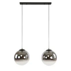 Pendelleuchte „Ceralis“ – Rauchglas mit Farbverlauf im Bubble-Design