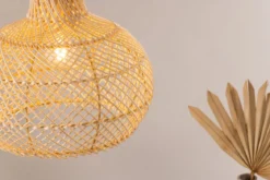 Pendelleuchte „Johannesburg “ – Aus Rattan in Naturoptik