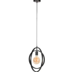 Pendelleuchte Orbitra – Drehbares Ringdesign in Anthrazit