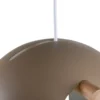 Pendelleuchte „Serengeti" – Warmer Beigeton mit Walnuss-Details