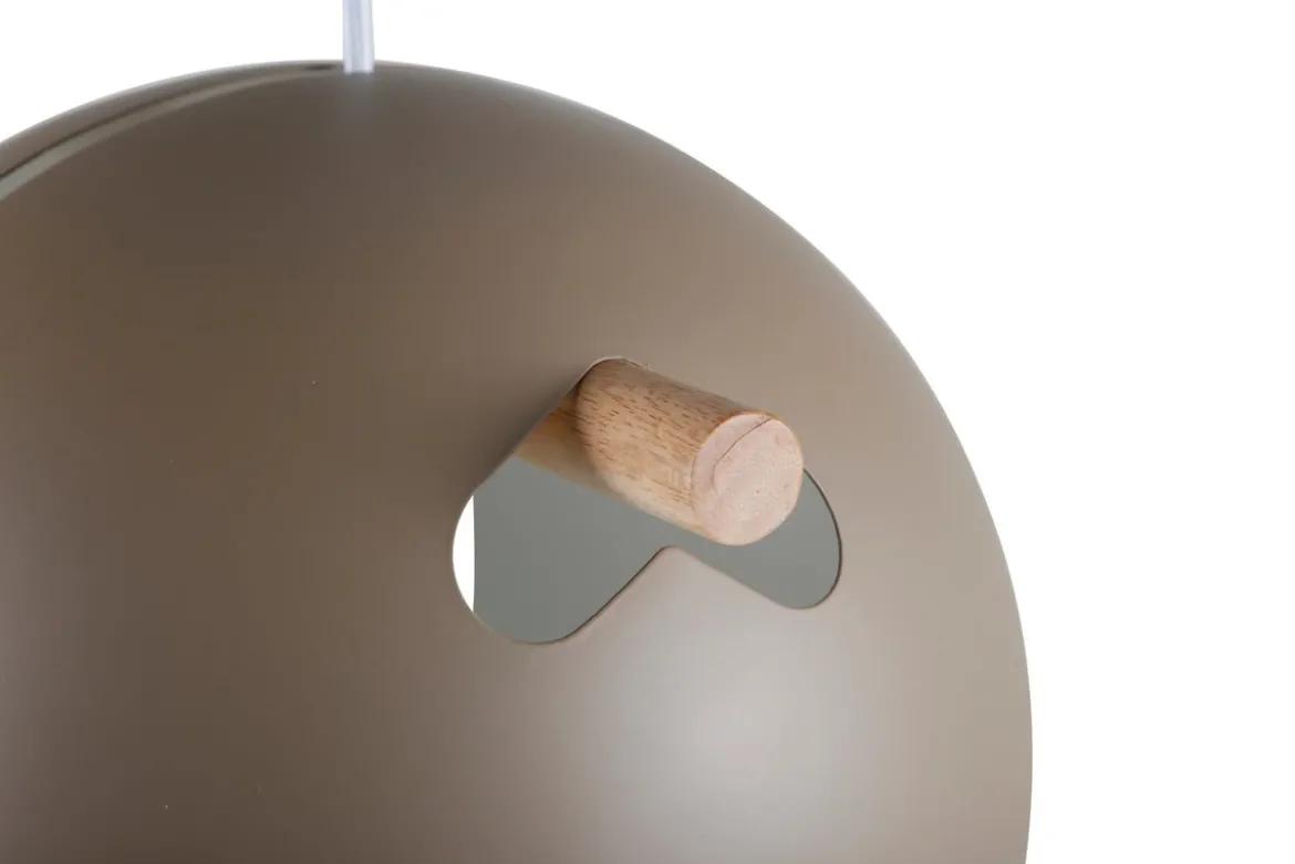 Pendelleuchte „Serengeti" – Warmer Beigeton mit Walnuss-Details
