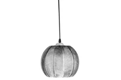 Pendelleuchte „Silvertwist“ – mit Textur aus Glas