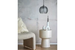 Pendelleuchte „Silvertwist“ – mit Textur aus Glas