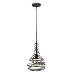 Pendelleuchte Vireo – Markantes Metall-Design in Schwarz