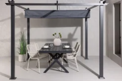 Pergola Sora - mit grauem Polyesterdach