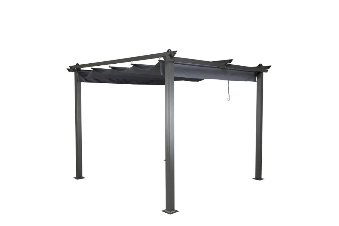Pergola Sora - mit grauem Polyesterdach
