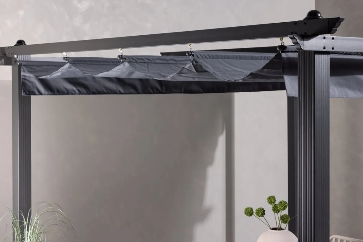 Pergola Sora - mit grauem Polyesterdach