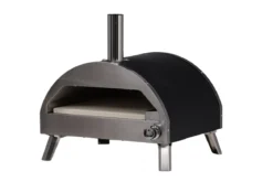 Pizzaofen Parma - aus Stahl, Edelstahl und Keramik in Silber