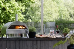 Pizzaofen Parma - aus Stahl, Edelstahl und Keramik in Silber