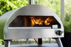 Pizzaofen Parma - aus Stahl, Edelstahl und Keramik in Silber