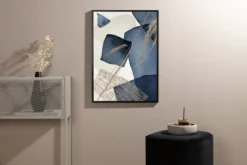 Poster Bleu aus hochwertigem Papier