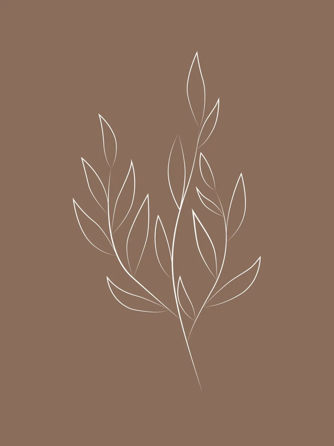 Poster Branch aus hochwertigem Papier