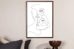 Poster Duett aus hochwertigem Papier