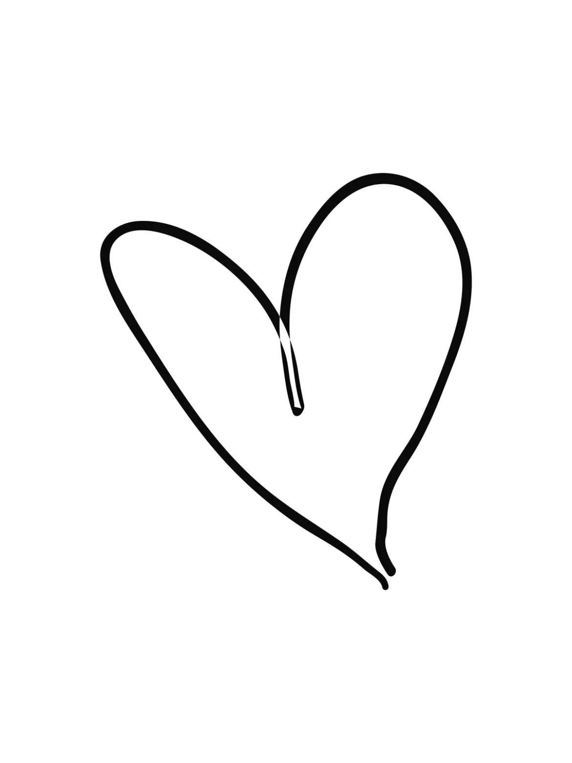 Poster Einfach Liebe aus hochwertigem Papier