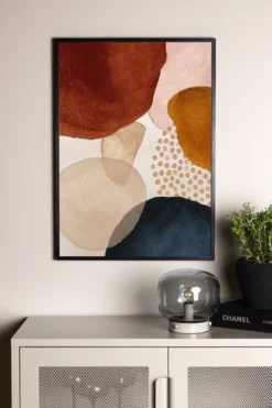 Poster Farbenspiel aus hochwertigem Papier