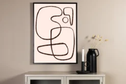 Poster Fine Line Qualitätsdruck auf Papier