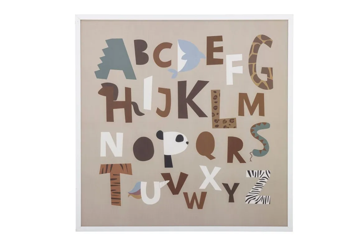 Poster Lumo – Alphabet Illustration mit Rahmen