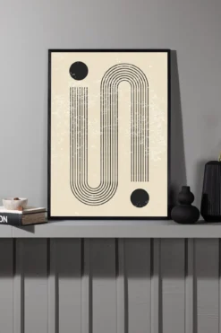 Poster Strichpunkt aus hochwertigem Papier