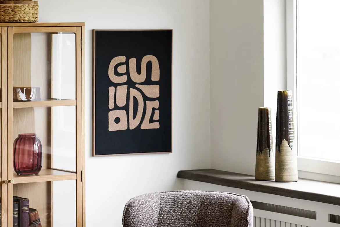Poster Tjorena – Illustration mit Rahmen