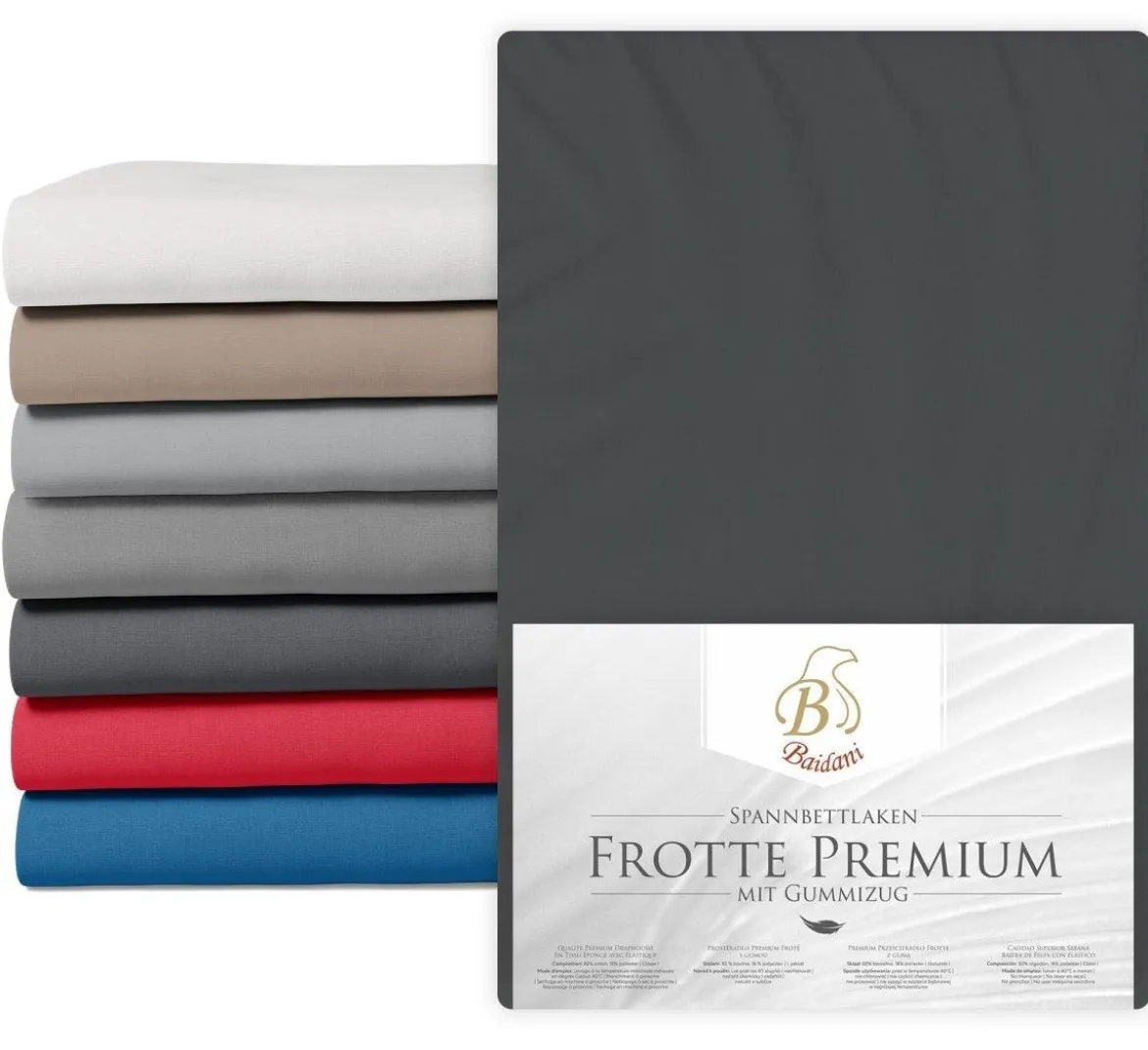 Premium Boxspring Bettlaken Frotte