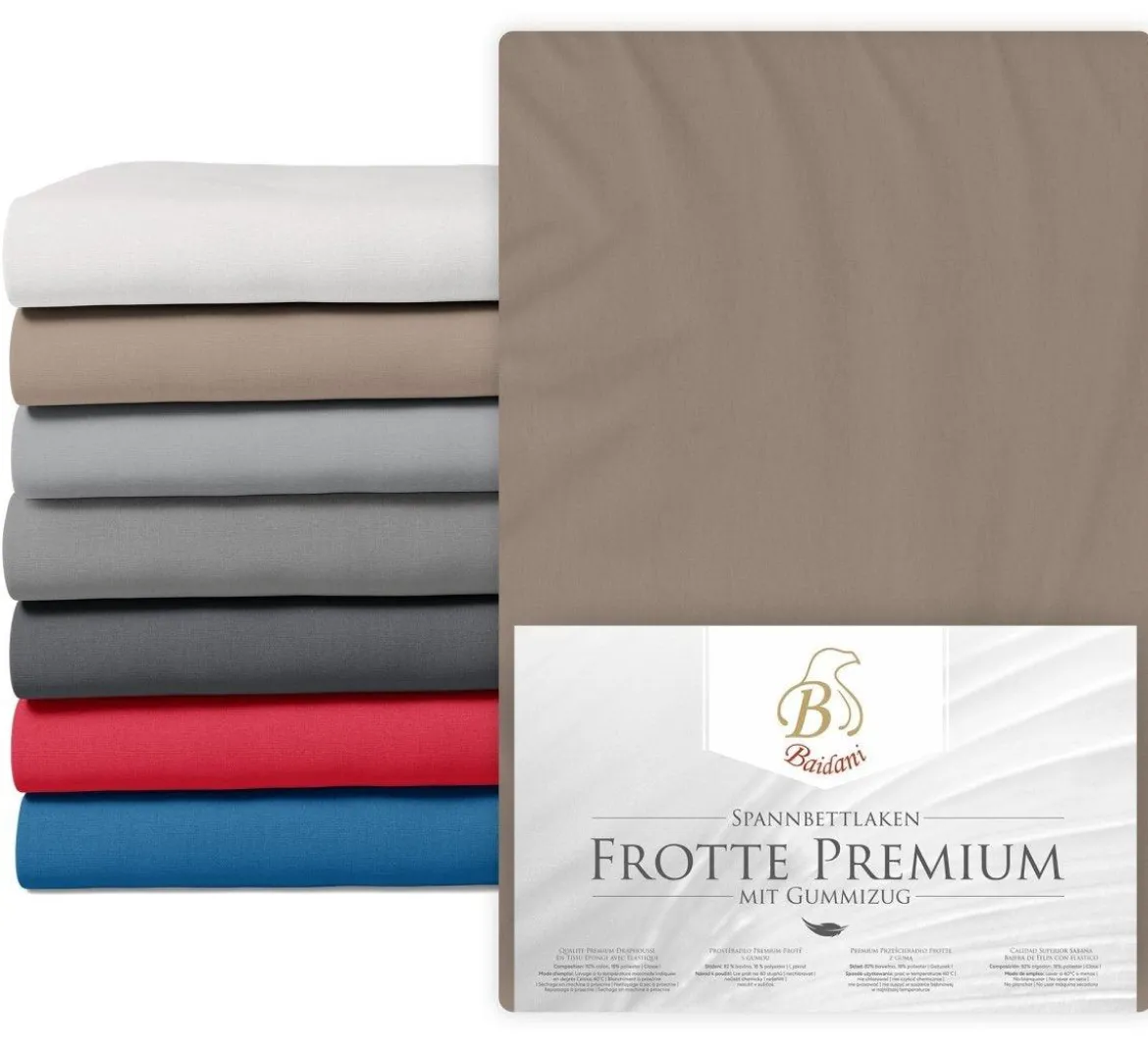 Premium Boxspring Bettlaken Frotte