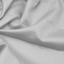 Premium Satin Bettwäsche Set Hellgrau