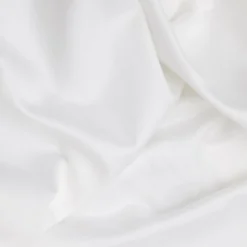 Premium Satin Bettwäsche Set Weiß