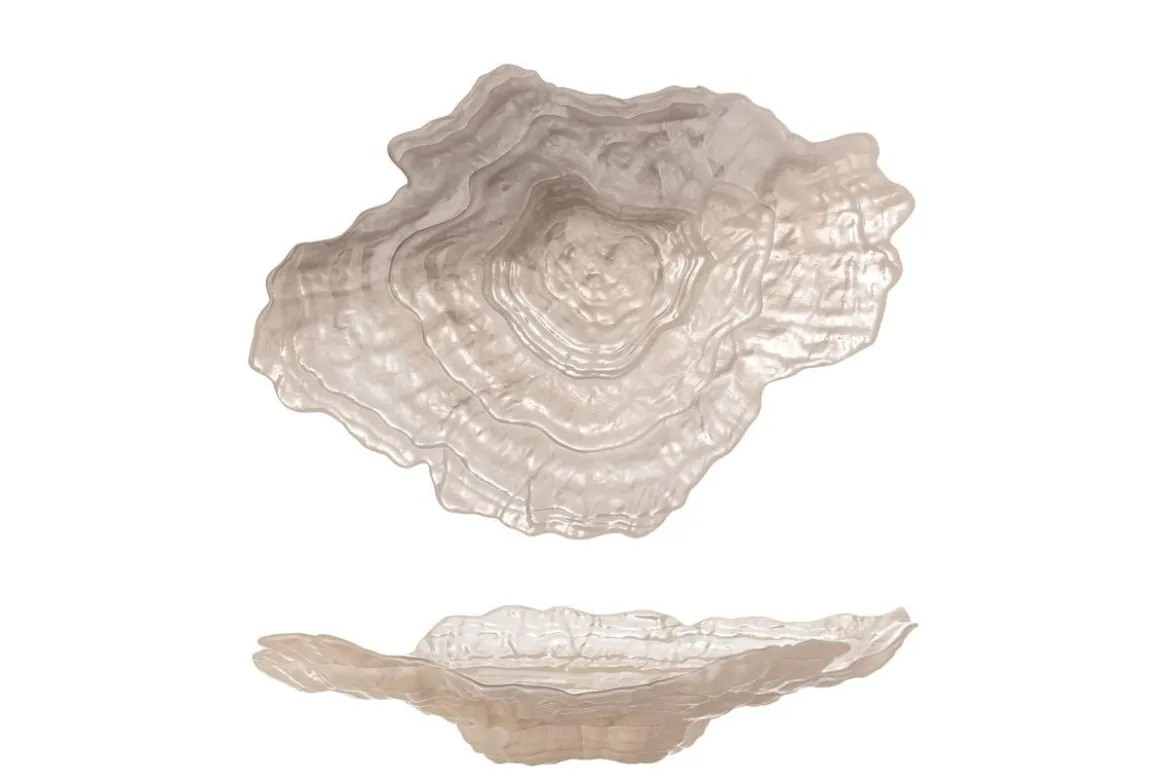 Schale Akuri – aus Glas in Natur mit organischer Form