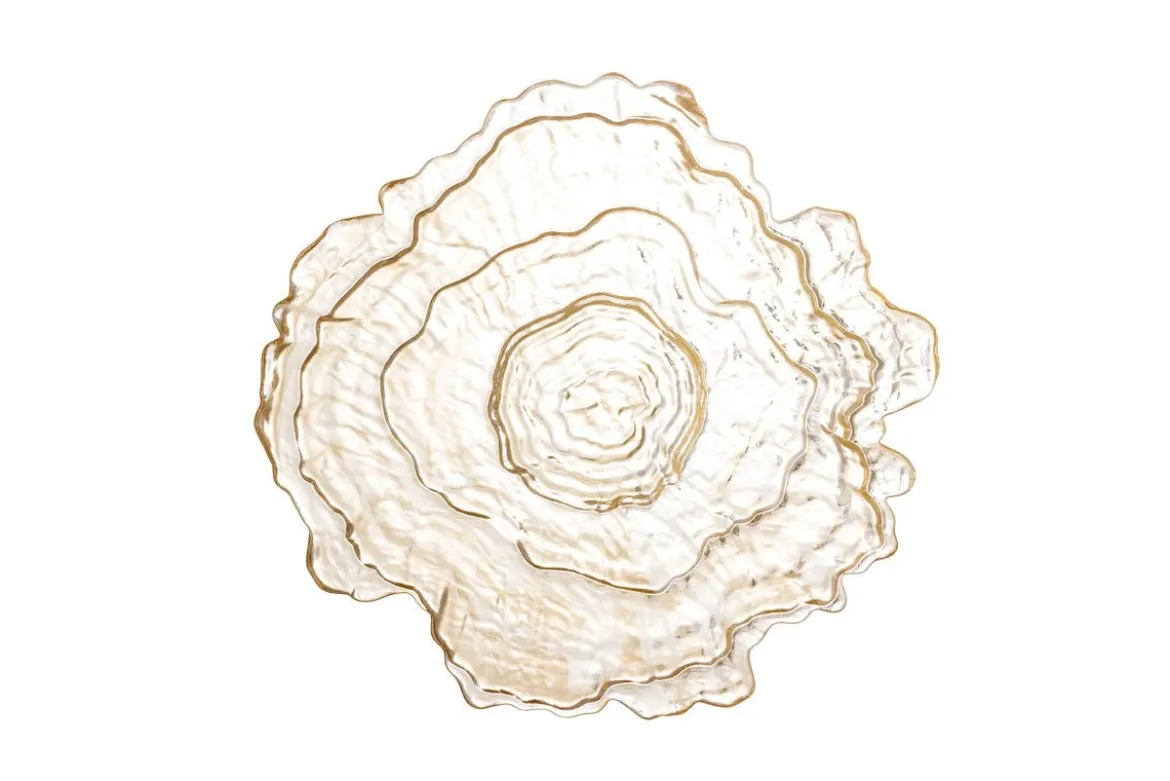 Schale Amiri – aus Glas in Natur mit sanfter Wellenform